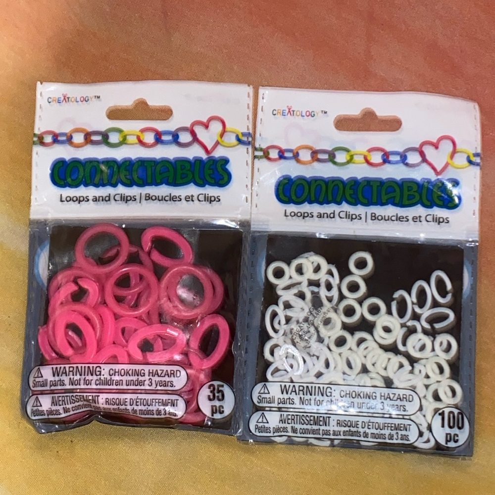 NEW COLORS ADDED TO THIS BUNDLE Connectables | 100 White & 35 Pink pieces | NWT